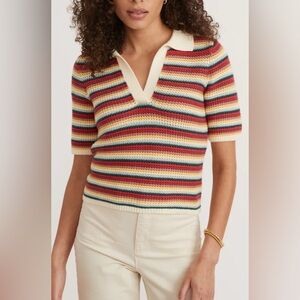 Spencer Johnny Collar Cotton Polo Size Large